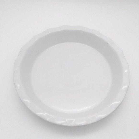 ChefStyle 11 inch Scalloped Stoneware Factory Pie - Tart Baking Dish - Picture 7 of 8